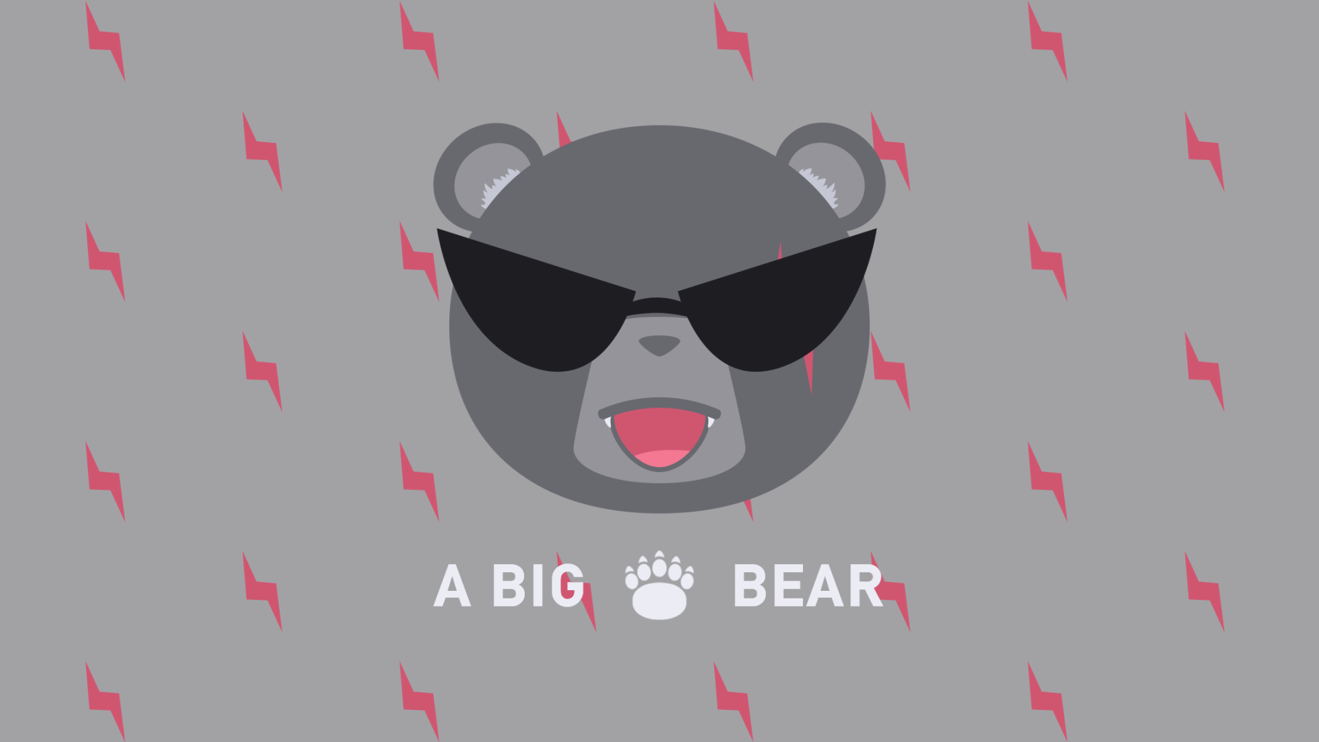 Abear animation black design illustration