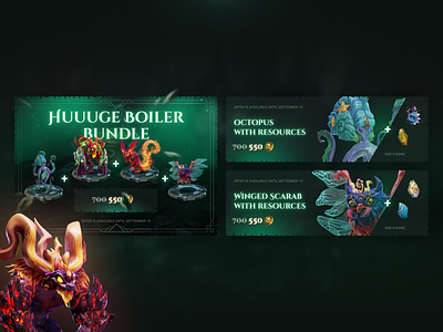 Alchemic World - Shop Packages / Special Offer blockchain bundle casual character crypto fantasy gambling game gaming graphic design illustration item mascot moba nft offer p2e pet sale shop