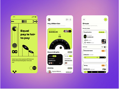 Day 16/90 - Bill Splitting App 3d animation app branding challenge concept design graphic design illustration logo motion graphics ui ux