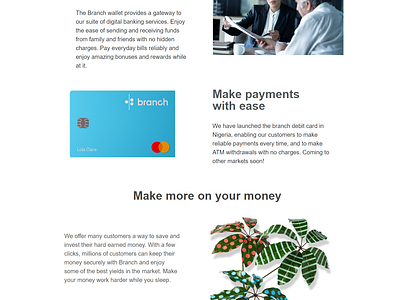 Branch Loan APP contentmarketing design digitalmarketing illustration landing page loan app landing page mobileoptimization responsive responsive landing page