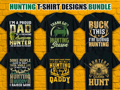 HUNTING T-Shirt Design Bundle bulk t shirt design custom shirt design design how to design a shirt how to design a t shirt hubting hunting shirt hunting t shirt hunting tshirt illustration murchbyamazon t shirt design t shirt design free tshirt design typography t shirt design