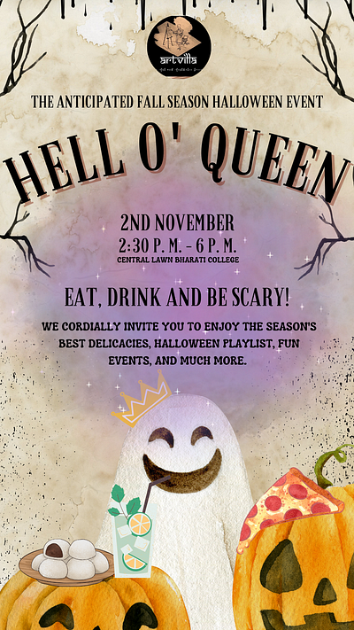 Halloween Event Poster design graphic design halloween instagram marketing poster