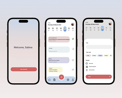 "To do" app app design minimal typography ui ux