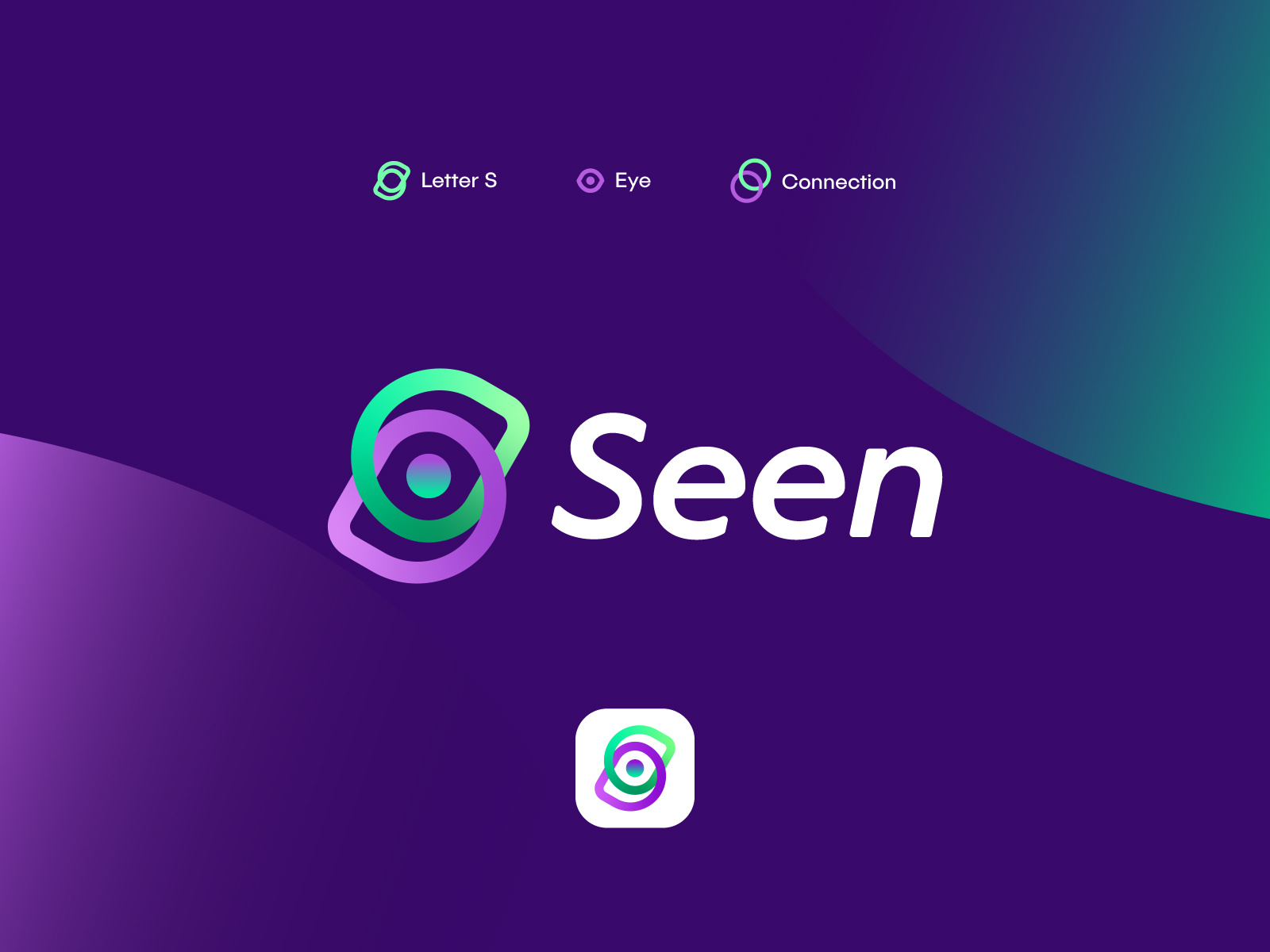 Seen logo design by Matin Diamond on Dribbble