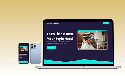 Barbershop Website barbershop business ui web design website