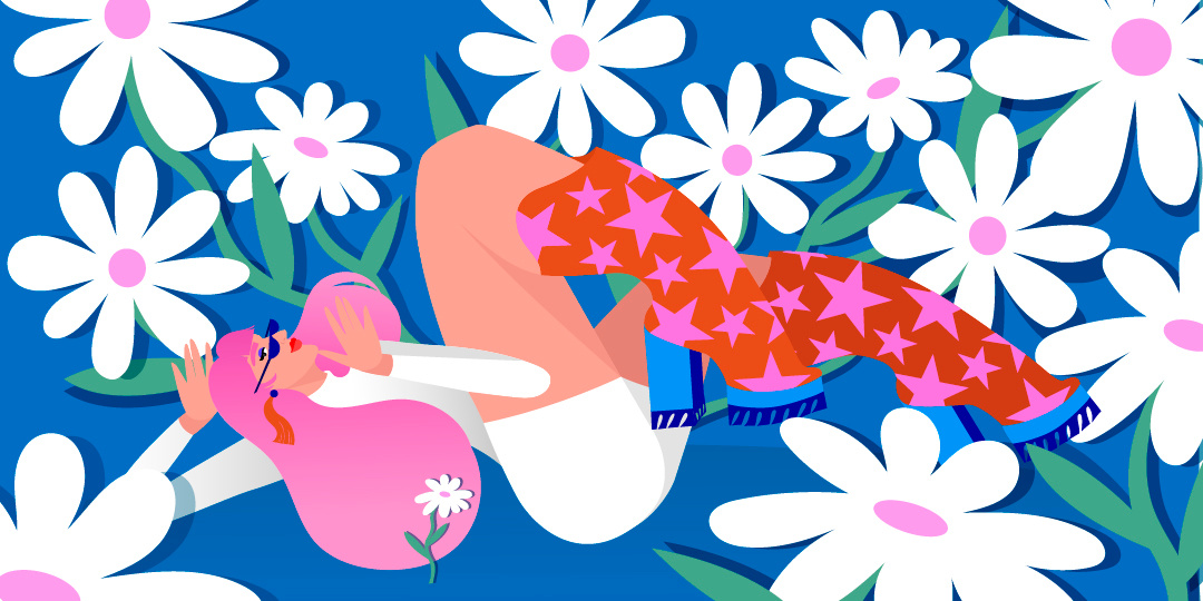 Spring is here! colourful digital illustration editorial illustration flat illustration flowers freelance illustrator illustration illustrator packagingdesign spring vector vectorillustration