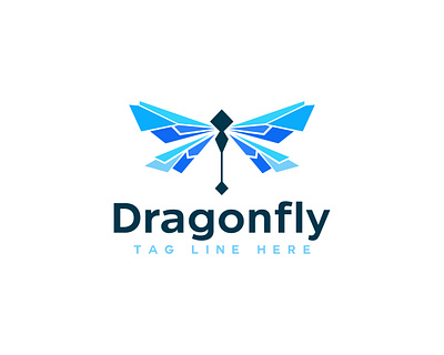 Dragonfly minimalist logo blue branding colorful design dragonfly minimalist logo fly logo logo banding logo design logodesign minimalist logo vector