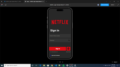 Netflix Sample Login Page by Shadrach Edogbanya. app design graphic design illustration ui