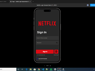 Netflix Sample Login Page by Shadrach Edogbanya. app design graphic design illustration ui