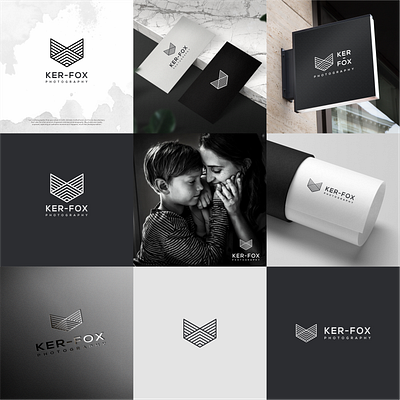 KER-FOX Photography_Logo animation branding graphic design logo ui