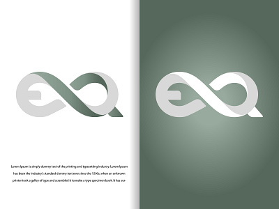 EQ infinity Logo for Web Shop branding eq flat graphic design icon infinity lettermark logo logoconcept logodesign vector wordmark