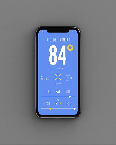 Weather Simplified app app design clean design minamalist mobile app modern simple weather app weather forecast