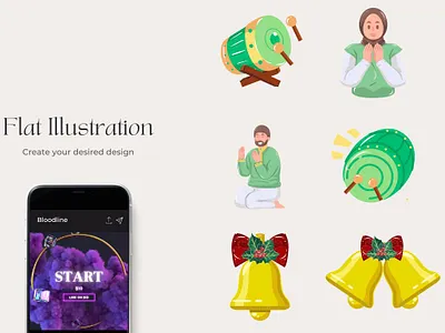 Flat Illustration app branding cartoon design flat design flat icon flat illustration graphic design illustration logo typography ui ux vector