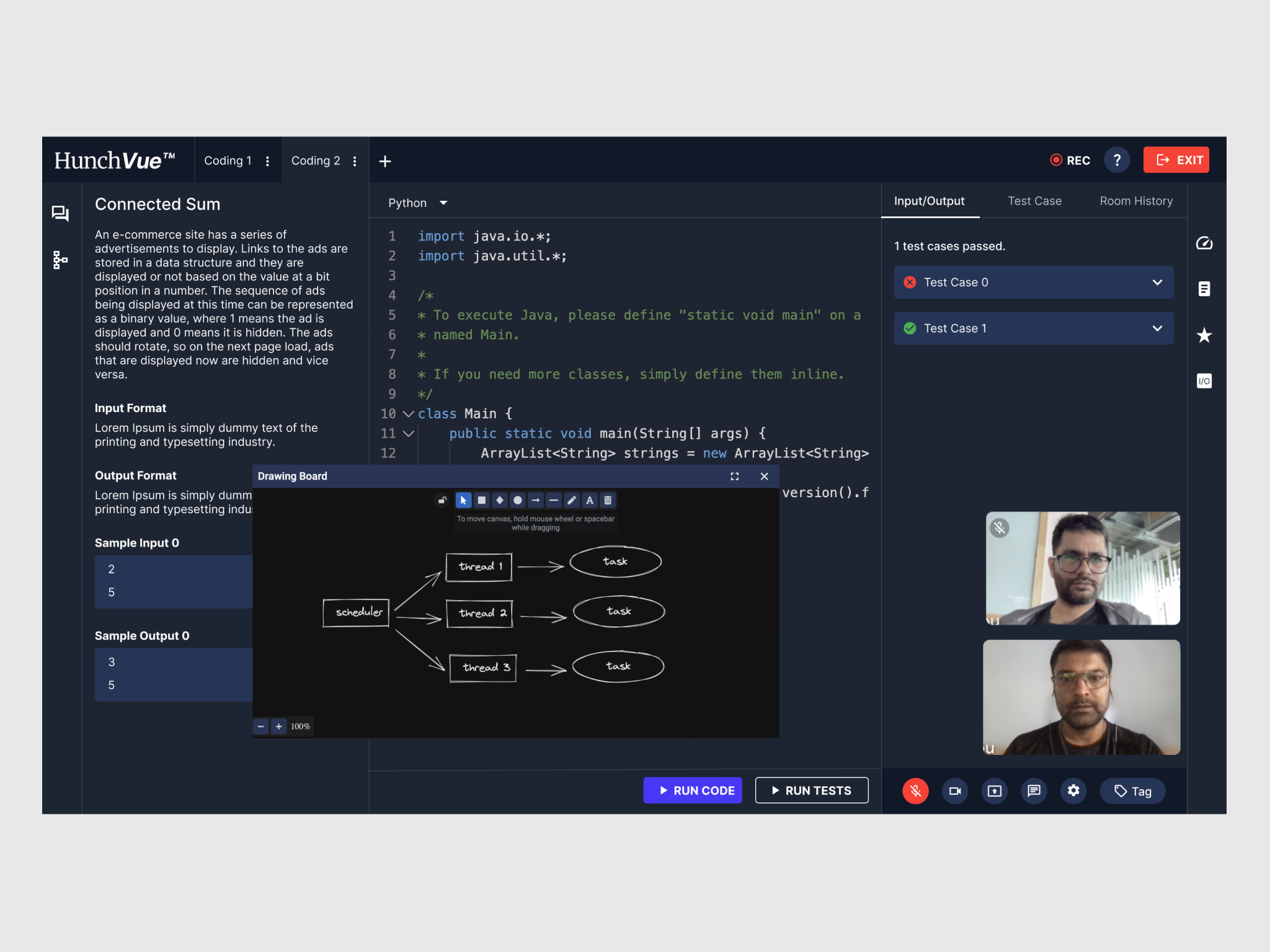 Coding Interviewing Video App app design typography ui ux