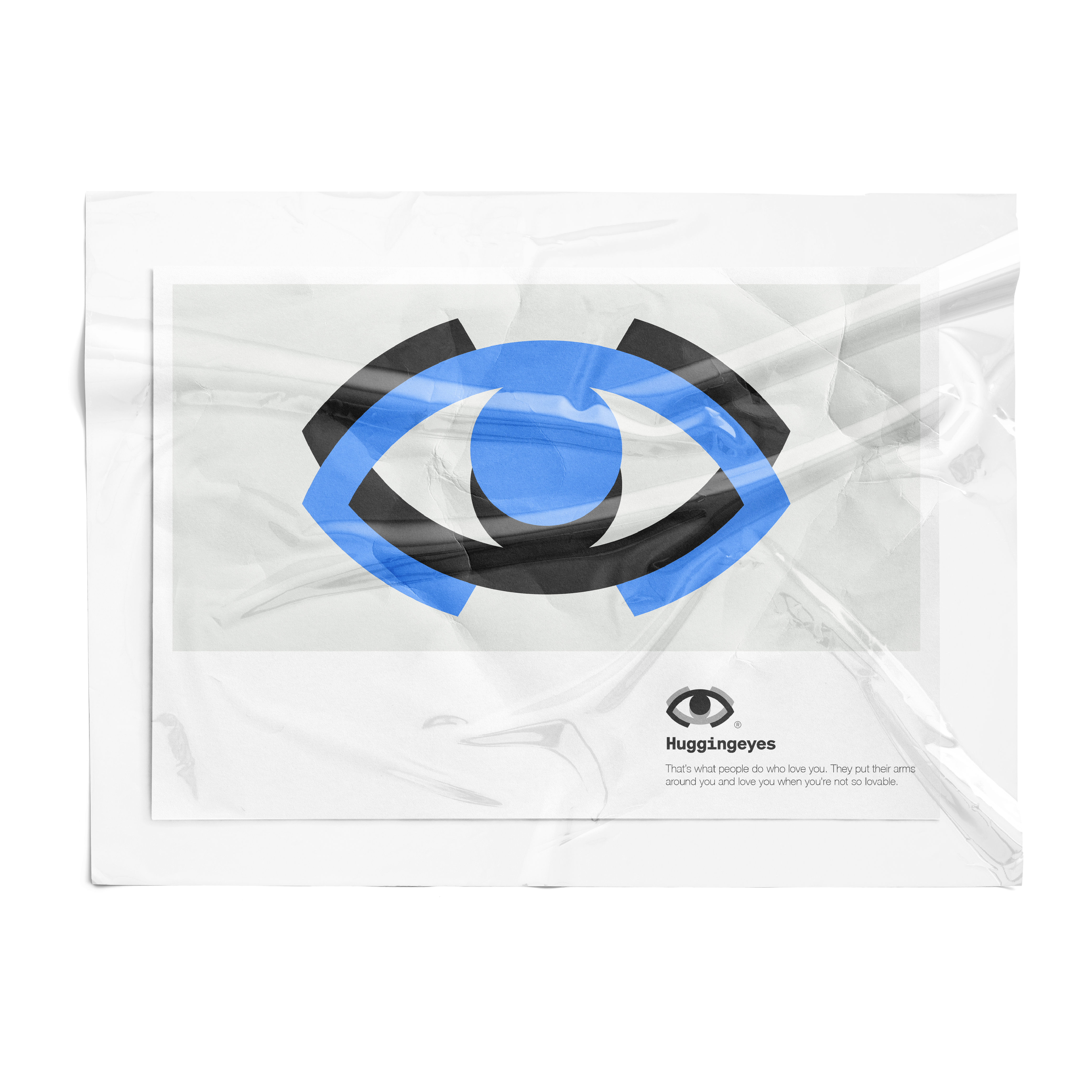Huggingeyes. branding clean design graphic design logo minimalist design