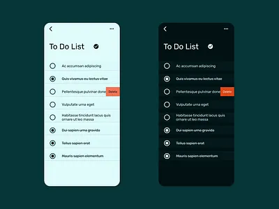 To Do List - Mobile dailyui errands items list mobile to do ui uidesign
