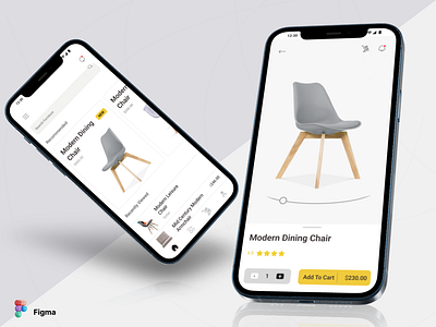 UI Modern chair 3d animation app design graphic design illustration logo ui ux wep