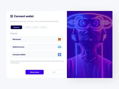 Connect Wallet web3 account blackchain connect wallet create crypto design graphic design hardware minimal nft receive scan ui ux wallet web web3 website