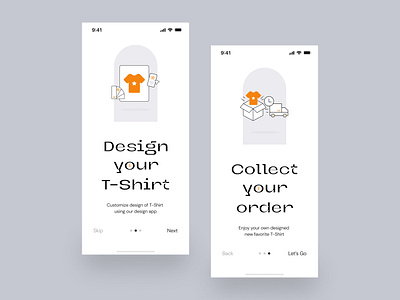 Splash Screen for Fashion & Logistic Apps branding graphic design logo ui