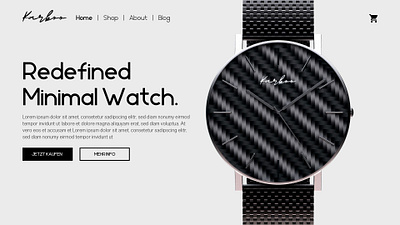 Web Design Concept Watch Landing Page branding design elementor pro homepage ui web web design