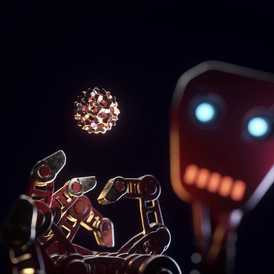 Base render (Multidimensionality) 3d 3dcartoon amazing animation cinema4d gold logo robot yansenator