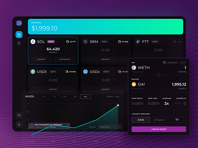 Solaris automations blockchain borowwing crypto defi lending loan margin nft staking trade