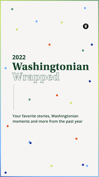 Washingtonian Wrapped Social Package design graphic design instagram social media social media design