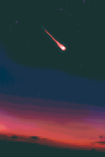 Pixel Comet 1980s design 8bit 8bit style artwork ashlie juarbe comet design illustration pixel art retro design video game