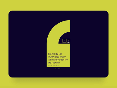 Quotes Slider animation click interaction design interaction quotes slider ui web webflow