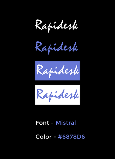 Rapidesk - LOGO | ankitpawar app branding design graphic design illustration logo rapidesk typography ui ux vector