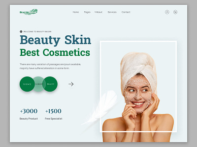 Beauty | Cosmetics | Website beauty beauty cosmetics website cosmetics graphic design landing page trending ui ux uxui web web design website