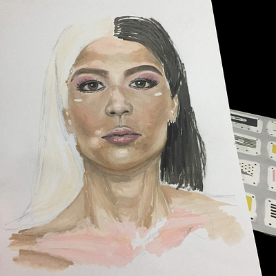 'vitiligo' art artist design fine art fineart illustration painting