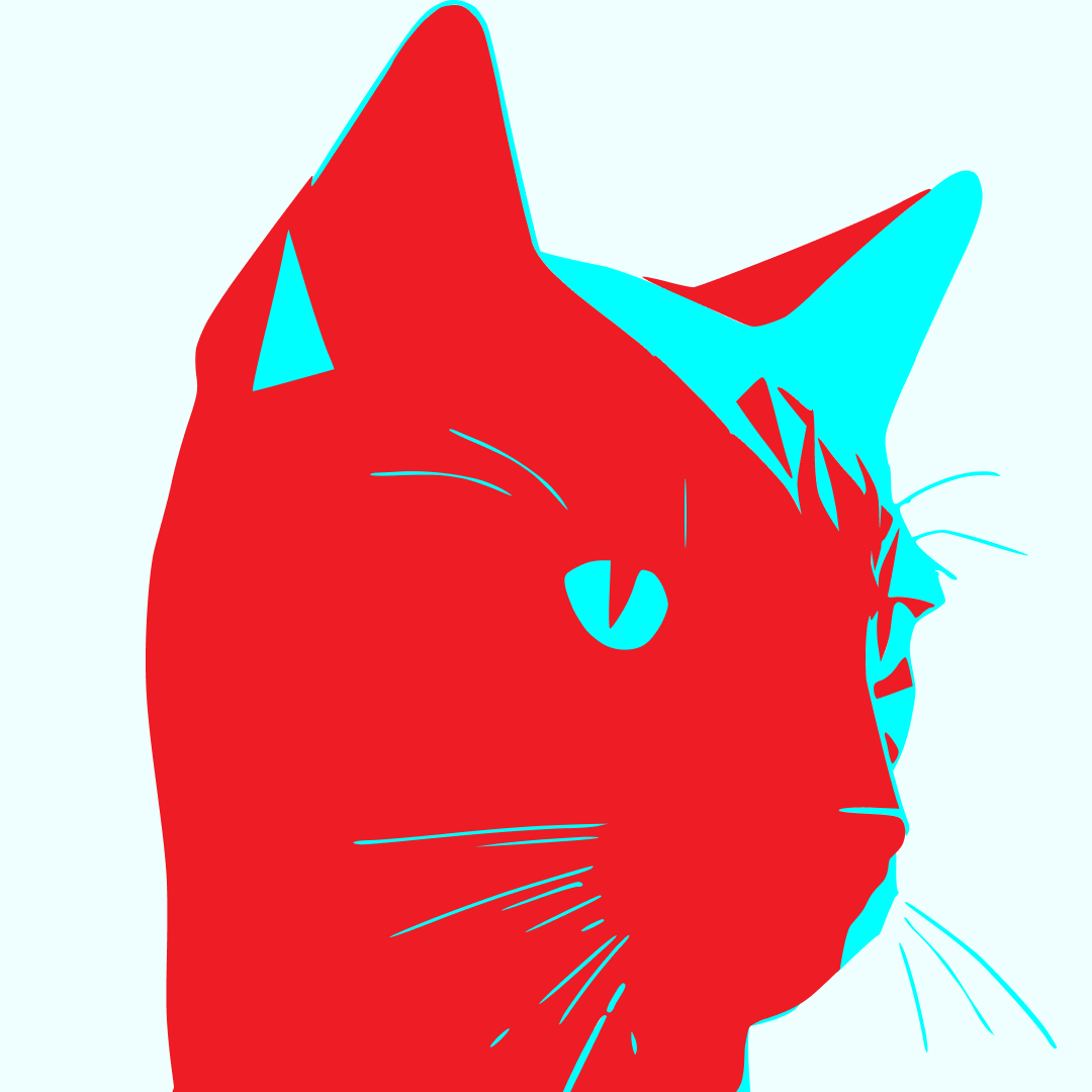 catminimal 3d art cat design graphic design illustration typography ui uiux ux vector