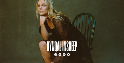 Kyndal Inskeep - Web Design branding graphic design typography web web design