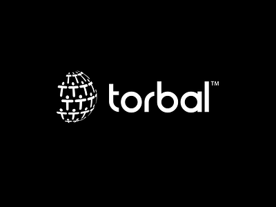 Torbal black design digital human logo mark marketing solutions torbal trademark white