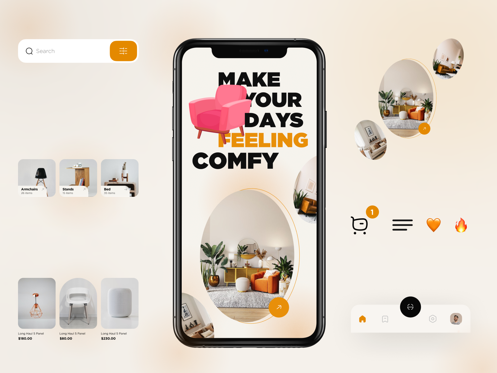 Furniture Store Mobile app by Imran Molla for Orizon UI/UX Design
