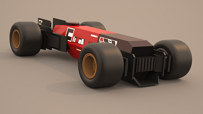 Retrofuture Racecar 1 car design racing sci fi toy