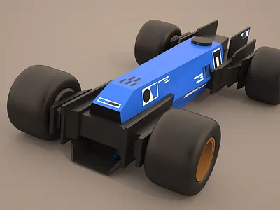 Retrofuture Racecar 3 car design racing sci fi toy vehicle