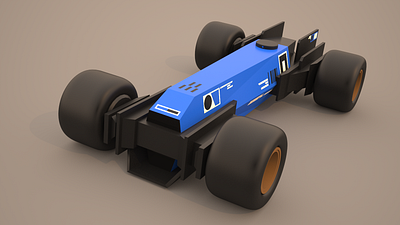 Retrofuture Racecar 3 car design racing sci fi toy vehicle