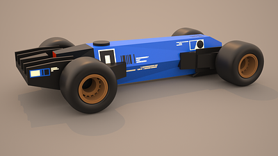 Retrofuture Racecar 4 car design racing sci fi toy vehicle