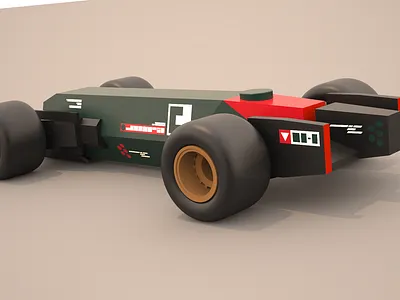 Retrofuture Racecar 5 car design racing sci fi toy vehicle