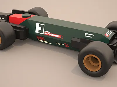 Retrofuture Racecar 6 car design racing sci fi toy vehicle