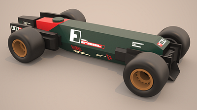 Retrofuture Racecar 6 car design racing sci fi toy vehicle
