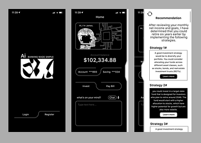 EVO Ai Banking App (Concept) app banking branding design graphic design illustration ui ux