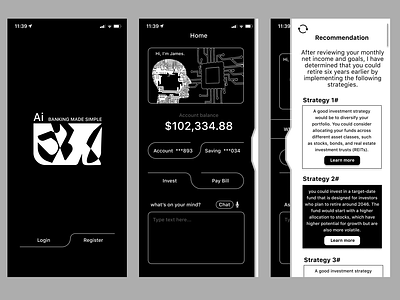 EVO Ai Banking App (Concept) app banking branding design graphic design illustration ui ux