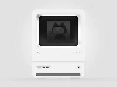 MonASCII analog brand computer developer illustration mona skeuomorphic software vintage