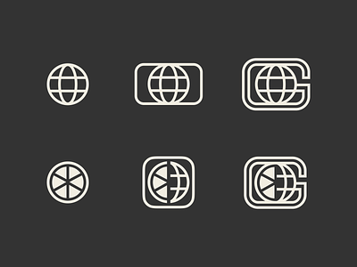 🌎Globe + 🍕Pizza brand branding design global globe graphic design lines logo pizza vector