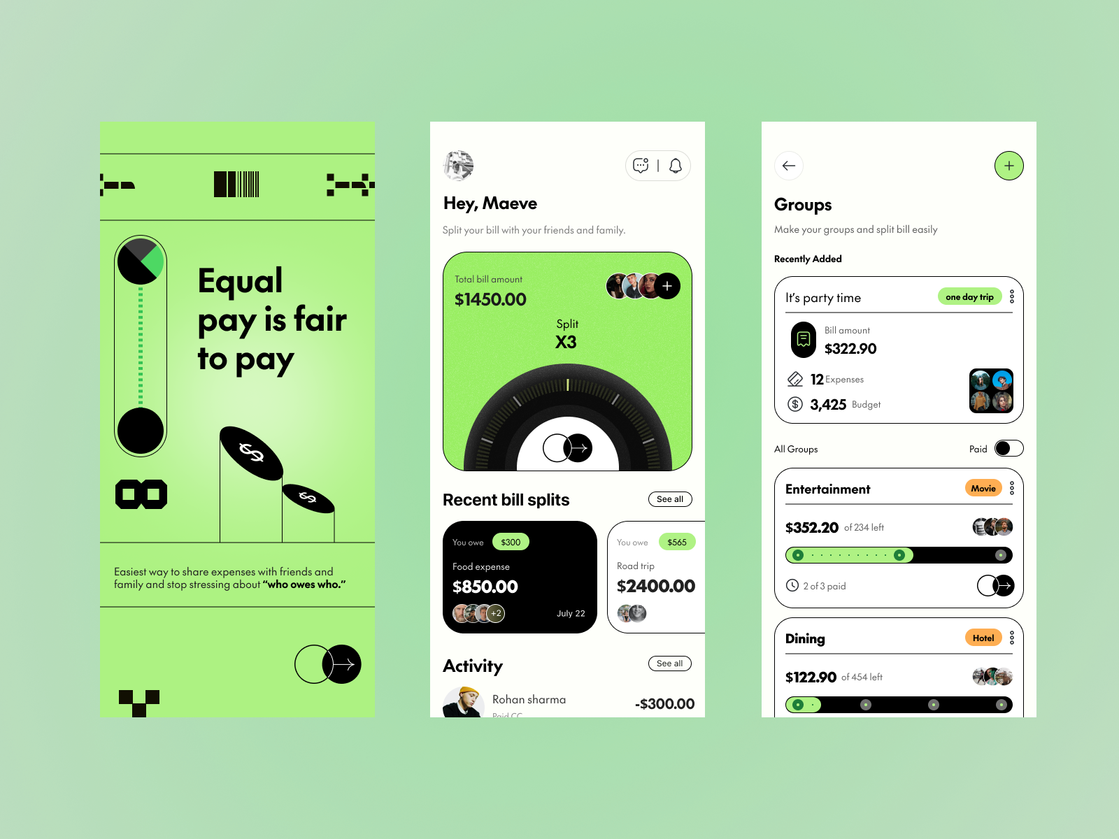 Bill Split App By Krishnkant Nokwal On Dribbble