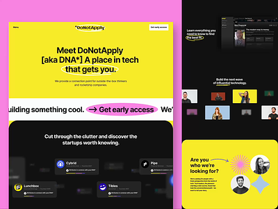 DNA* (Do Not Apply) Website app apply banner brand branding cta design dna do not graphic design landing page ui web website
