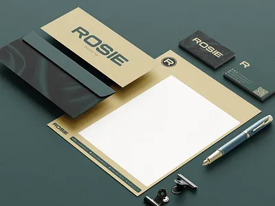 Rosie logo packaging stationery